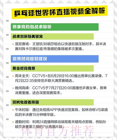 全面解析世界杯直播分析最新网址